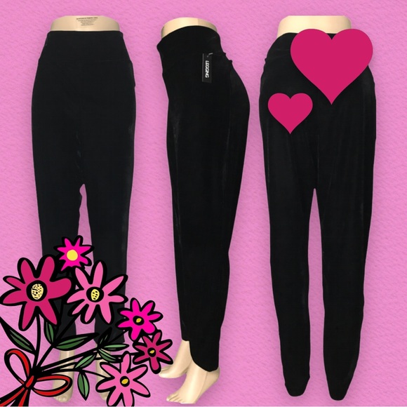 *New* Lily Morgan Black Terciopelo Straight Elegant Pants Size 1X - Picture 7 of 16